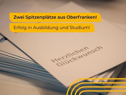 Zwei Spitzenplätze - Erfolg in Ausbildung und Studium!