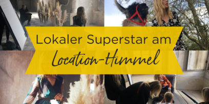 Lokaler Superstar am Location-Himmel
