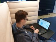 Lennart bei der Arbeit