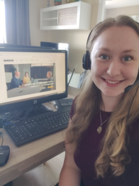 Sybilles Arbeitsplatz in Spanien
