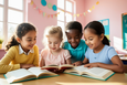 Kinder beim Lesen